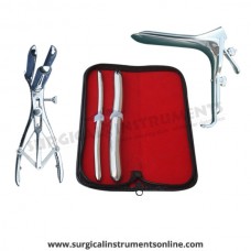 Hegar uterine dilator set 2 Pieces, 9-10,17-18, mathieu speculum, grave large