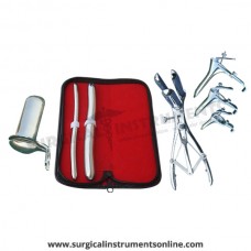 Hegar uterine dilator set 2 Pieces, 9-10,17-18, mathieu speculum, grave 3pcs, collin large