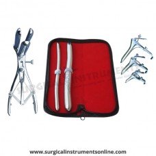 Hegar uterine dilator set 2 Pieces, 9-10,17-18, mathieu speculum, grave 3pcs
