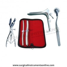 Hegar uterine dilator set 2 Pieces, 9-10,17-18, wartenberg pinwheel, mathieu speculum, grave large