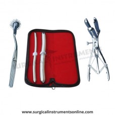Hegar uterine dilator set 2 Pieces, 9-10,17-18, wartenberg pinwheel, mathieu speculum