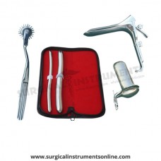 Hegar uterine dilator set 2 Pieces, 9-10,17-18, pinwheel, grave large, collin large